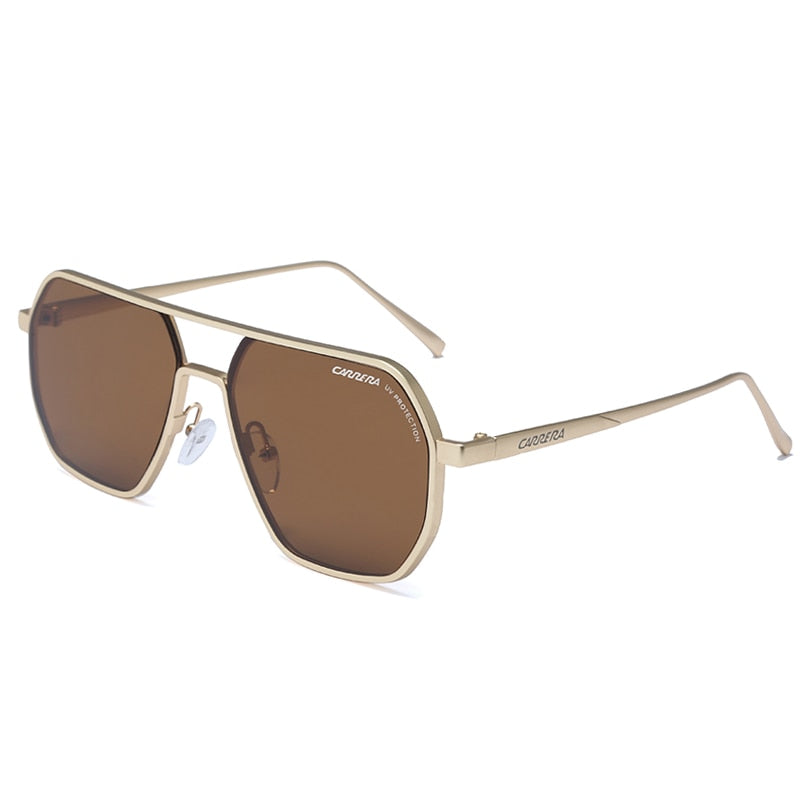 Unisex Hexagonal 'Jazz' Alloy Sunglasses