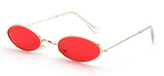 Women's Small Oval 'Alynx' Metal Sunglasses