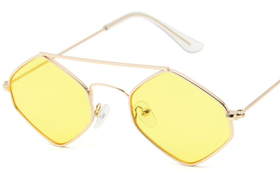 Women's Small Oval 'Alynx' Metal Sunglasses