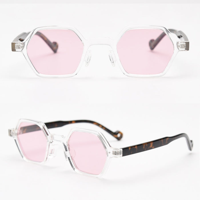 Unisex Polygon 'Ellis' Plastic  Sunglasses