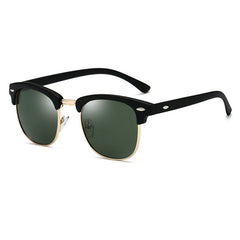 Men's Retro Square 'Big Boss' Polarized Sunglasses