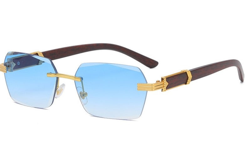 Women's Rimless 'Sultan' Plastic Sunglasses