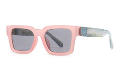 Men's Square 'Glare Sky' Plastic Sunglasses