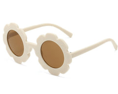 Kid's Girl Round 'Sunny Flower' Plastic Sunglasses