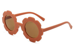 Kid's Girl Round 'Sunny Flower' Plastic Sunglasses