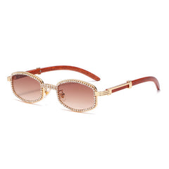 Women's Trendy Retro  'Miss Madam' Wooden Sunglasses