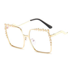 Women's Oversized 'Bling' Square Sunglasses