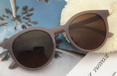 Women's Retro Round 'Shikoba' Plastic Sunglasses