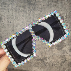 Women's Oversize Square 'Lura' Plastic Sunglasses