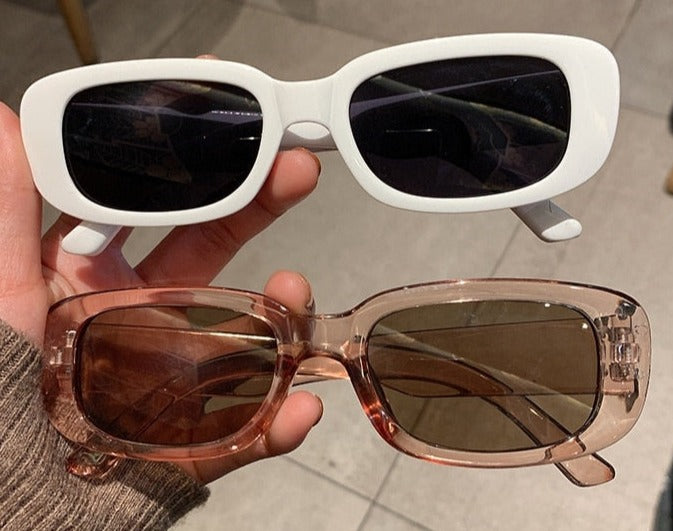 Women's Small Rectangle ' Small Laude' Plastic  Sunglasses