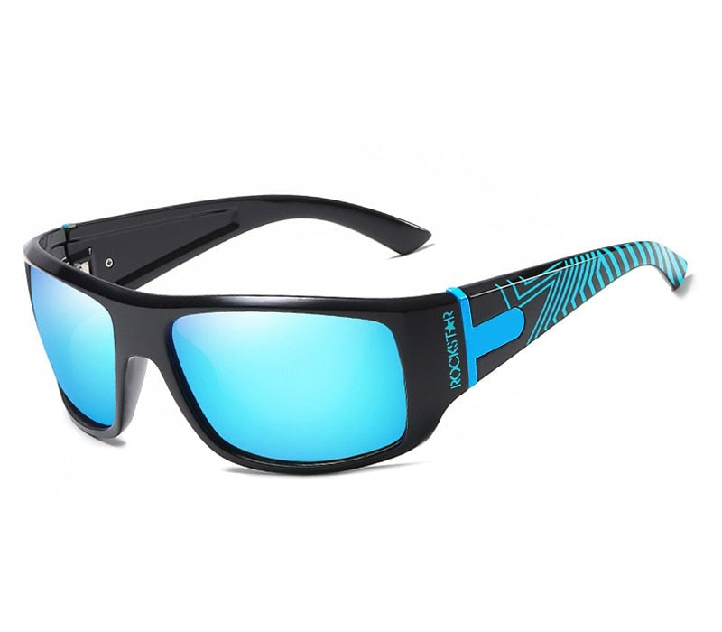 Men's Square Polarized 'The Look' Plastic Sunglasses