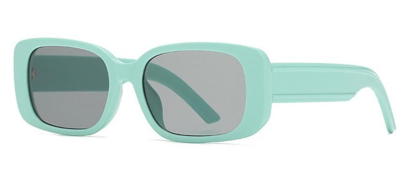 Women's Rectangle 'Brown Way' Plastic Sunglasses