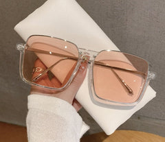 Women's Oversized Square 'Maru The Summer' Metal Sunglasses