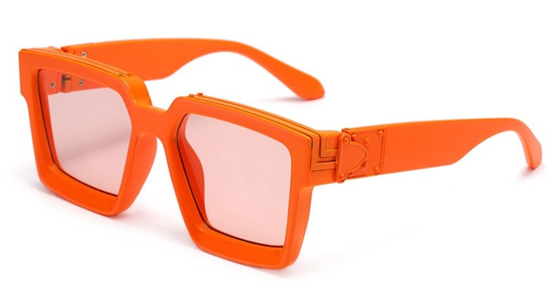 Women's Retro Square 'Shaina Eye Wear' Plastic Sunglasse