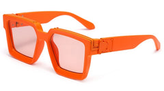 Women's Square 'Clarity Spot' Plastic Sunglasses