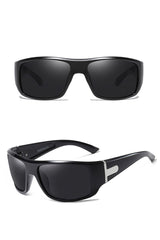 Men's Square Polarized 'The Look' Plastic Sunglasses