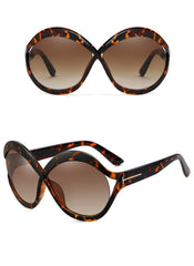 Women's Browline Oversized 'Infinite' Plastic Sunglasses