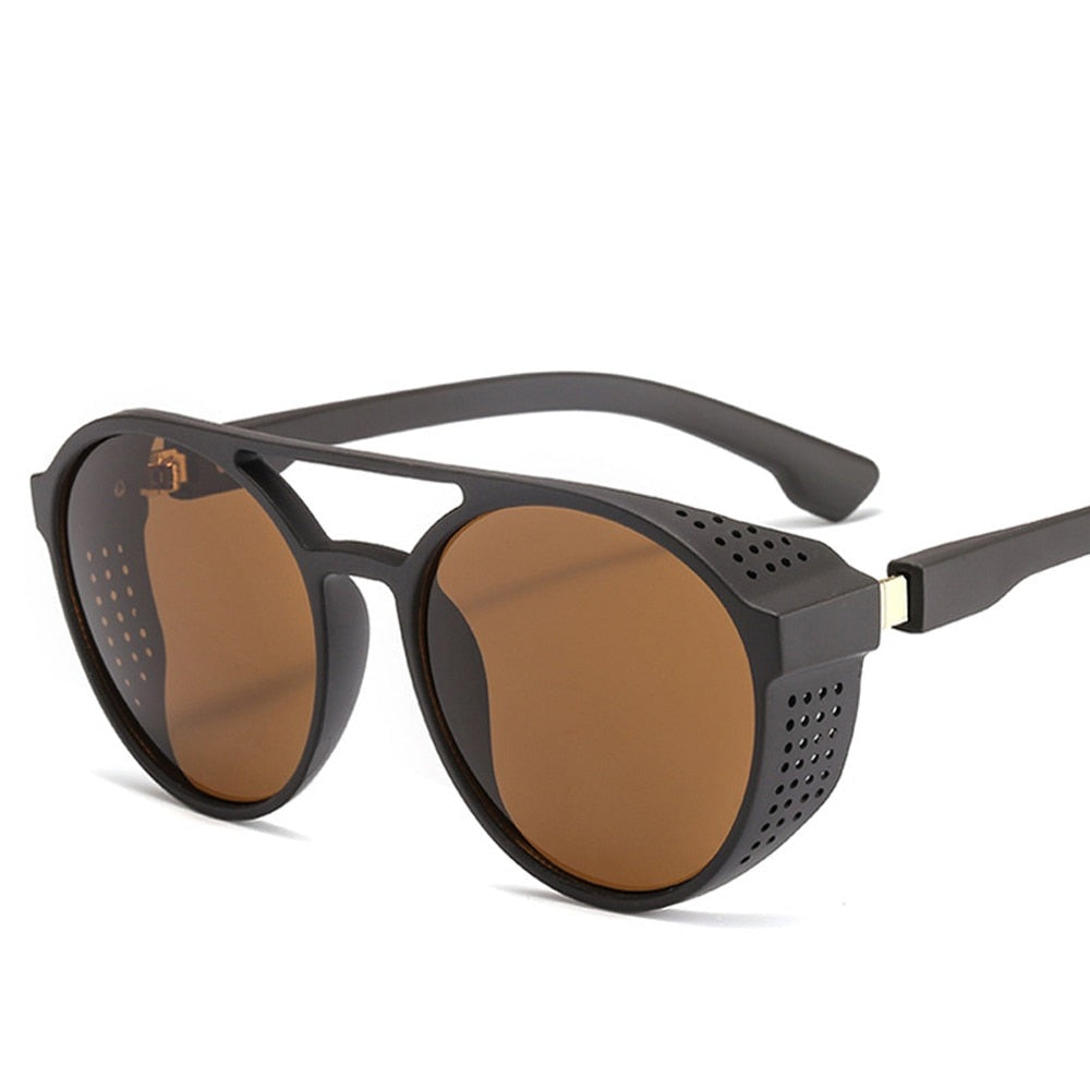 Men's Vintage Round 'Hunter Phobia' Plastic Sunglasses