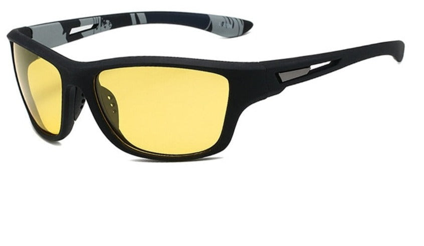 Unisex Cycling Polarized 'Kermit' Plastic Sports Sunglasses