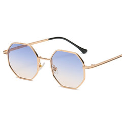 Men's Hexagon 'Pitch' Metal Sunglasses