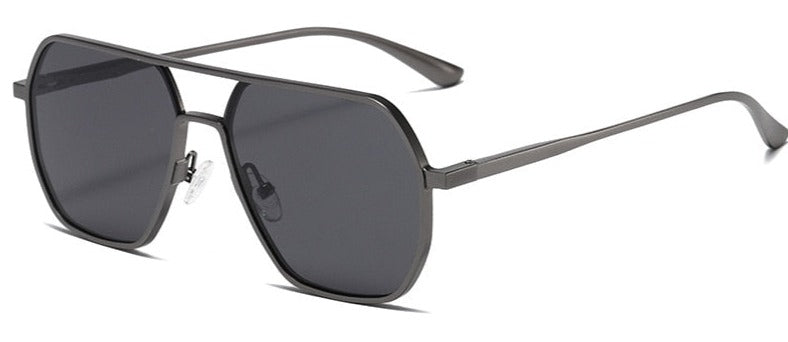 Men's Polygonal 'Fire Bred' Metal Sunglasses