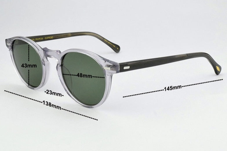 Men's Round Vintage 'Shover' Eye Wear' Plastic Sunglasses