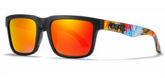 Men's Polarized Square 'Mario ' Plastic Sunglasses