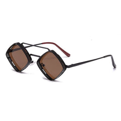 Unisex Retro Steampunk 'Pitch' Metal Sunglasses