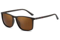 Men's Square Polarized 'Freedom ' Plastic Sunglasses