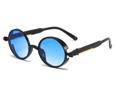 Men's Vintage Round 'Baron Von' Metal Sunglasses