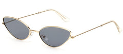 Women's Small Oval 'Alynx' Metal Sunglasses