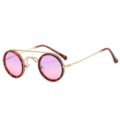 Unisex Vintage Round 'Imperial Circle' Metal Sunglasses