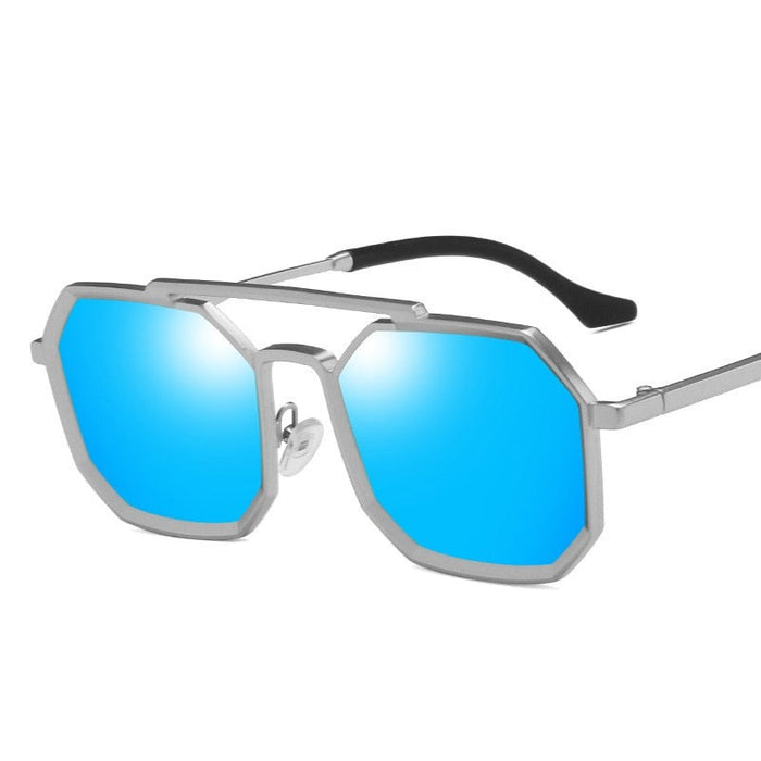 Unisex Hexagonal 'Athan' Metal  Sunglasses