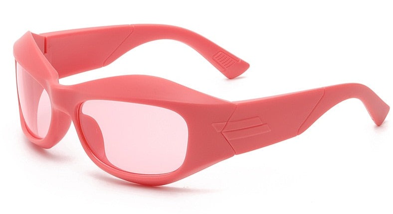 Women's Oversized Cycling 'Neve Sports' Plastic Sunglasses