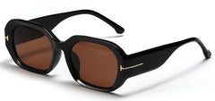 Women's Oversized Square 'Haroline Look' Plastic Sunglasses