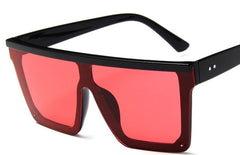 Women's Oversized Square 'Medusa' Plastic Sunglasses