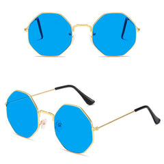 Women's  Octagonal 'Shammel' Metal Sunglasses