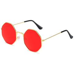 Women's  Octagonal 'Shammel' Metal Sunglasses