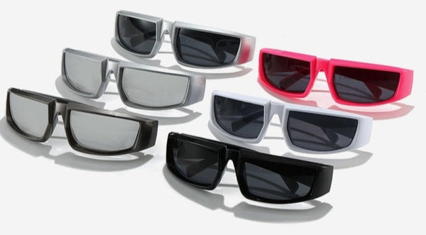 Women's Cycling Sports 'Silver Time' Plastic Sunglasses