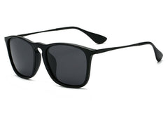 Women's Polarized Rectangle 'Benoite' Metal Sunglasses