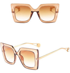 Women's Square 'Tiny Ban' Plastic Sunglasses