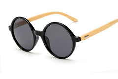 Women's Round Bamboo 'Sagalit' Wooden Sunglasses