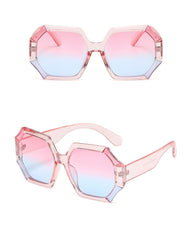 Women's Oversize 'Princess Heart' Plastic Sunglasses