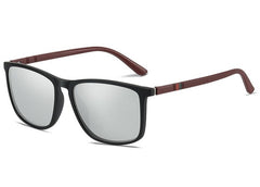 Men's Square Polarized 'Freedom ' Plastic Sunglasses