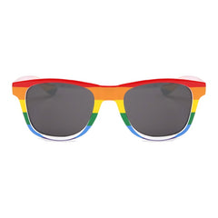 Unisex Retro Rectangular 'Rainbow'  Sunglasses