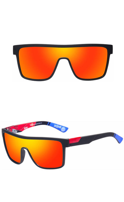 Unisex Classic Square 'Sun Stop' Plastic Sunglasses