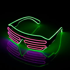 Unisex Luminous 'Naksu' Glowing Costume Sunglasses