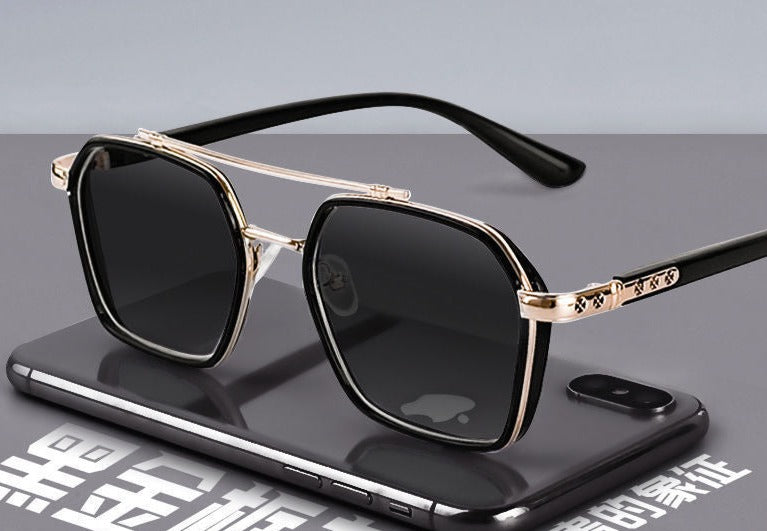 Women's Polarized Square 'Cyco Space ' Metal Sunglasses