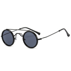 Unisex Vintage Round 'Imperial Circle' Metal Sunglasses