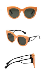 Unisex Vintage Cat Eye 'Cool Avocado' Plastic Sunglasses